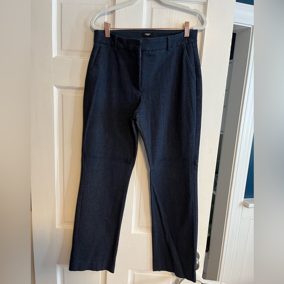 Express Editor Mid Rise Bootcut Pant 6S Heather Blue - Picture 2 of 5